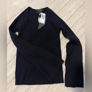 Truth by Republic Sweater Top with Flare Sleeve